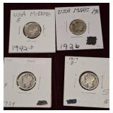 4 MERCURY DIMES
