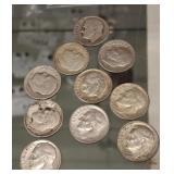 10 ROOSEVELT SILVER DIMES