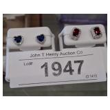 2 PAIR OF 925 STUD EARRINGS