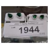 2 PAIR OF 925 STUD EARRINGS