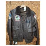 LEATHER AVIATOR JACKET