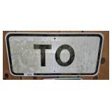 TO ROAD SIGN