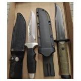 2 SHEATHED KNIVES
