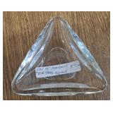 VAL ST. LAMBERT ASHTRAY SIGNED, 5ï¿½