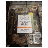 HOME ACCENTS QUEEN CAMO SHEET SET