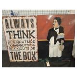 2 PC WOODEN WALL DECOR