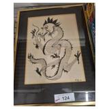 SIGNED AND NUMBERED KLAY 5/77 DRAGON PRINT