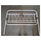 FULL SIZE METAL HEADBOARD, FOOTBOARD, NO RAILS