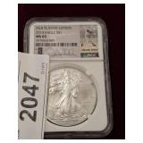 GRADED MLB 2014 AMERICAN SILVER EAGLE