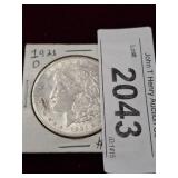 1921-D MORGAN SILVER DOLLAR
