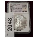 GRADED MLB 2014 AMERICAN SILVER EAGLE