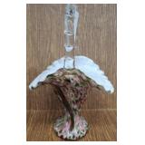 FENTON, UNMARKED, VASA MURRHINA ADVENTURINE BASKET