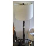 FLOOR LAMP, TABLE LAMP W/ NO SHADE