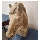 COMPOSITE HORSE HEAD FIGURE