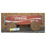 COCA COLA WOODEN CRATE WAGON