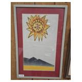 SUN/MOUNTAIN WALL ART