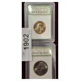 GRADED 2007 PRES, DOLLAR, GRADED 2000 KENNEDY HALF