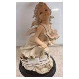 Decorative Table Lamp with Figurine Base