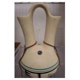 Double-Spouted Pottery Vase With Painted Design