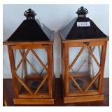 Wooden Lanterns by LuLu & Co.