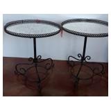 Lulu & Co. Metal Tables with Glass Tops