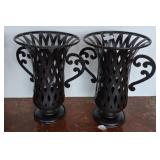 Lulu & Co. Metal Urn-Shaped Vases