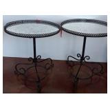 Lulu & Co. Metal Tables with Glass Tops