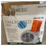 Fan-Forced Small Heater with 1,500 Watts