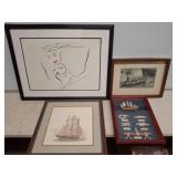 Maritime and Figurative Artwork