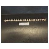 Gold Vermeil 924 Bracelet with Mother-of-Pearl