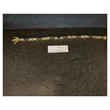 925 Gold Vermeil Multi-Gem Heart Link Bracelet