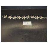 Sterling Silver Starfish Link Bracelet