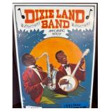 1993 Dixie Land Band Embossed Metal Sign