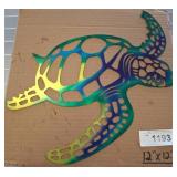 Metal Sea Turtle Wall Decor w2