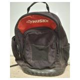 Husky Black and Red Tool Backpack
