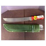 Valley KNMA-12 Machete with Green Sheath
