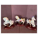 Lenox Porcelain Carousel Horse Figurines