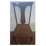 Wood Side Chair with Upholstered Seat