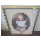 Framed Portrait of Young Girl, 17x22