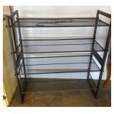 Four-Tier Metal Mesh Storage Rack