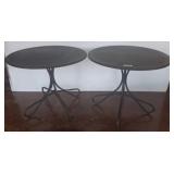 33x29 Metal Round Side Tables
