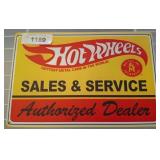 Hot Wheels Authorized Dealer Tin Sign