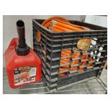 Gas Can and PVC Air Hose Set in Crate