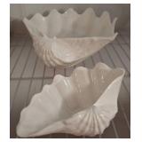 Shell-Shaped Ceramic Bowls