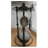 Black Metal-Framed Sand Timer