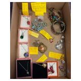 Jewelry Lot with Necklaces, Bracelets, and Pendant