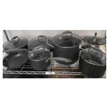 Anolon Nonstick Cookware Set with Glass Lids