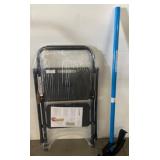 Foldable Step Ladder and Post Hole Digger