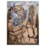 Craft Supplies Lot: Wood Keychains & Hardware