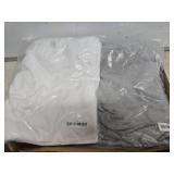 White and Gray XXL T-Shirts, Packaged